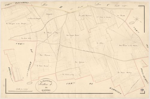 FORET-SAINTE-CROIX (LA). - Section A : Gâtines (les). 