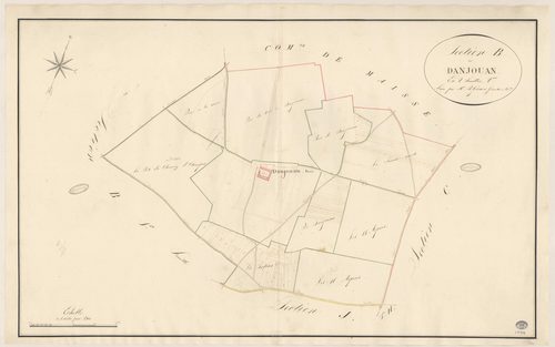 GIRONVILLE-SUR-ESSONNE. - Section B : Danjouan, 2e feuille. 