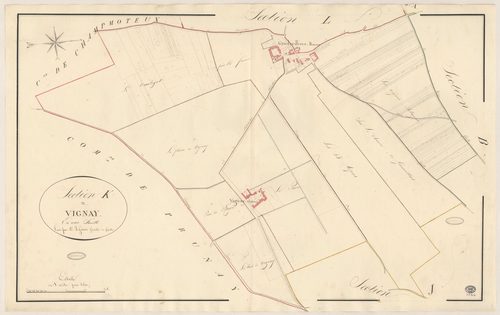 GIRONVILLE-SUR-ESSONNE. - Section K : Vignay. 