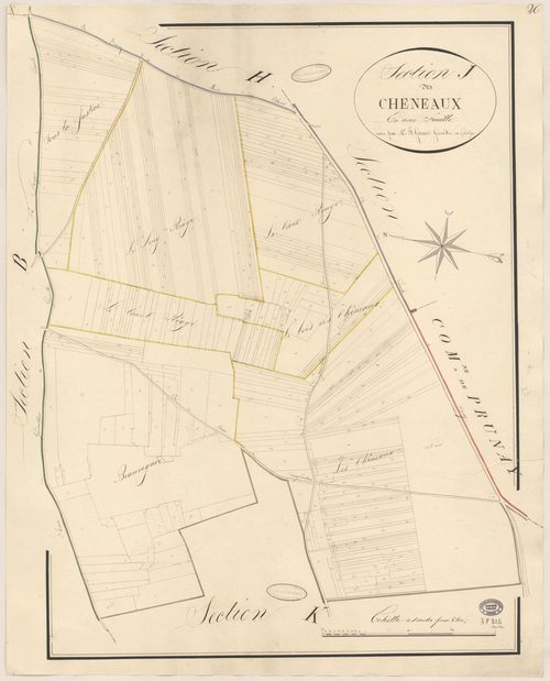 GIRONVILLE-SUR-ESSONNE. - Section I : Cheneaux (les). 