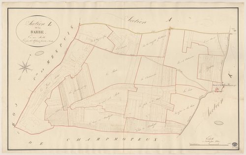 GIRONVILLE-SUR-ESSONNE. - Section L : Barbe (la). 