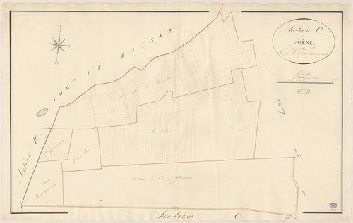 GIRONVILLE-SUR-ESSONNE. - Section C : Chêne (le), 2e feuille. 