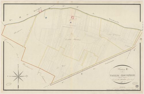 GOMETZ-LA-VILLE. - Section G : Taillis-Bourdrie. 