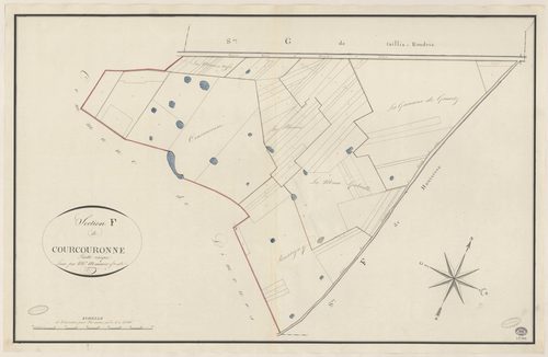 GOMETZ-LA-VILLE. - Section F : Courcouronnes. 