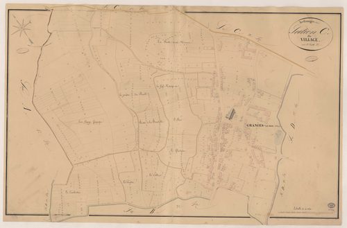 GRANGES-LE-ROI (LES). - Section C : Village (le), 3e feuille. 