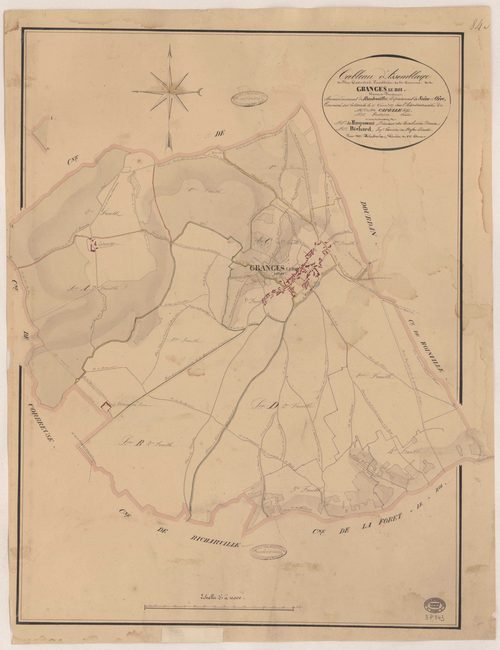 GRANGES-LE-ROI (LES). - Plan d'assemblage. 