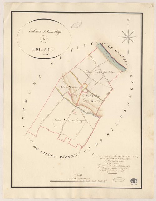 GRIGNY. - Plan d'assemblage. 