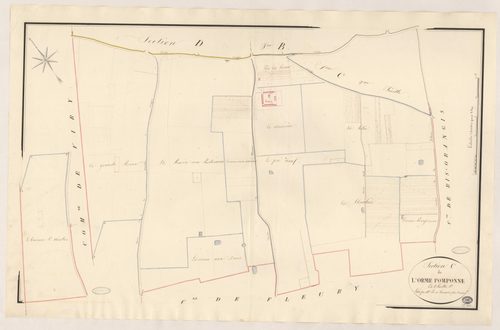 GRIGNY. - Section C : Orme Pomponne (l'), 1ère feuille. 