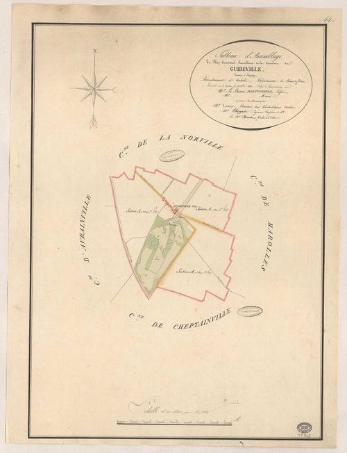 GUIBEVILLE. - Plan d'assemblage. 