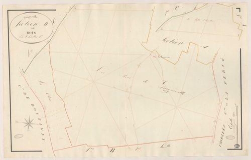 GUIGNEVILLE. - Section B : Bois (les), 1ère feuille. 