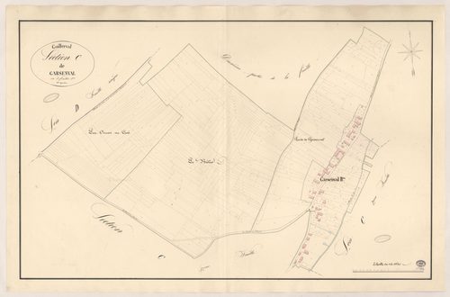GUILLERVAL. - Section C : Garsenval, 1ère feuille. 