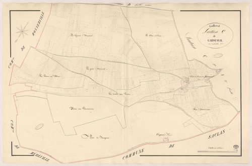 GUILLERVAL. - Section C : Garsenval, 4e feuille. 