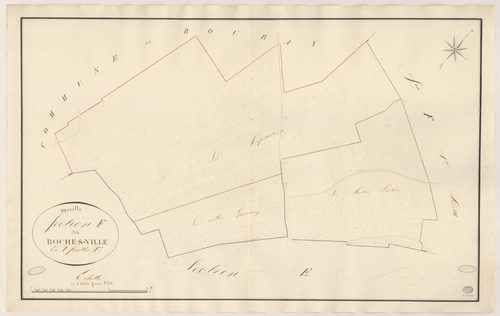 ITTEVILLE. - Section F : Roches-Ville (les), 2e feuille. 