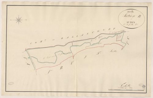 ITTEVILLE. - Section B : Aubin, 2e feuille. 