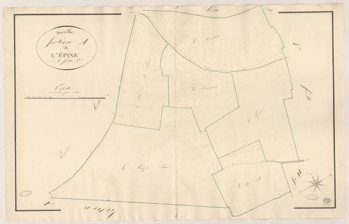 ITTEVILLE. - Section A : Epine (l'), 2e feuille. 