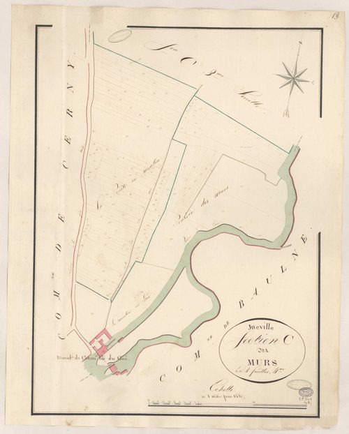 ITTEVILLE. - Section C : Murs (les), 2e feuille. 