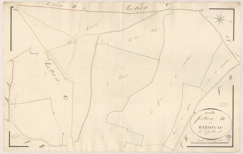 ITTEVILLE. - Section D : Bardivau (le), 1ère feuille. 