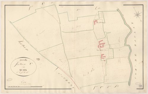 ITTEVILLE. - Section C : Murs (les), 3e feuille. 