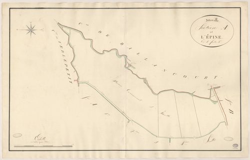 ITTEVILLE. - Section A : Epine (l'), 3e feuille. 