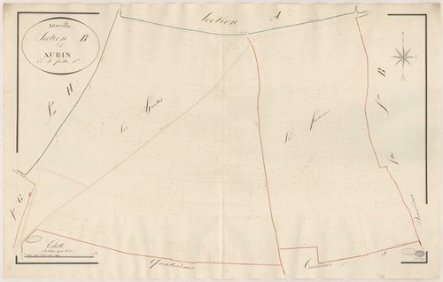 ITTEVILLE. - Section B : Aubin, 1ère feuille. 