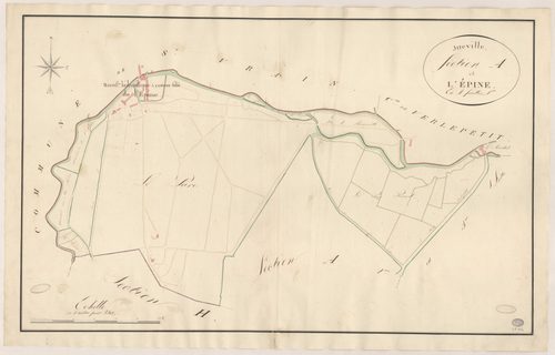 ITTEVILLE. - Section A : Epine (l'), 1ère feuille. 