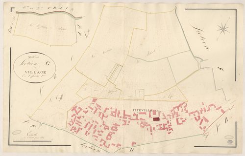 ITTEVILLE. - Section G : Village (le), 2e feuille. 