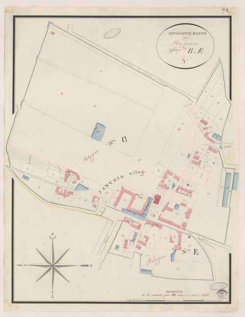 JANVRY. - Section B : Village (le), 2e feuille. 