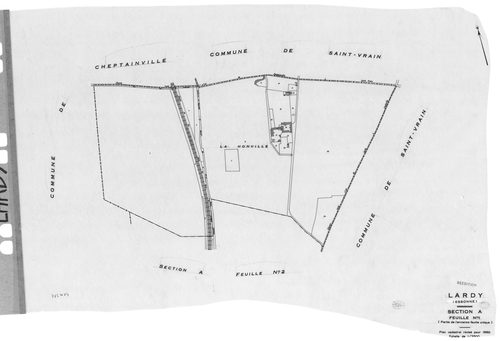 LARDY. - Cadastre révisé pour 1950 : plan du tableau d'assemblage, plans de la section A 1ère feuille, idem 2ème feuille, idem 3ème feuille, section B, section C 1ère feuille, idem 2ème feuille, section D, section E, section F 1ère feuille, idem 2ème feui