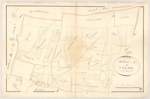 LEUDEVILLE. - Section A : Village (le), 2e feuille. 