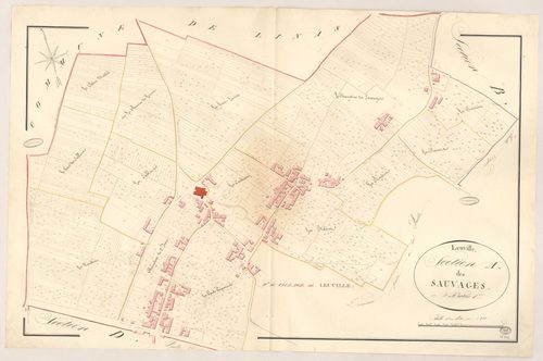 LEUVILLE-SUR-ORGE. - Section A : Sauvages (les), 2e feuille. 