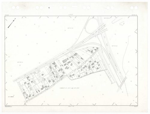 LINAS, plans minutes de conservation : tableau d'assemblage,1947, Ech. 1/10000 ; plans des sections A1, A2, A3, B3, B4, C1, 1947, Ech. 1/1250, section D1, 1947, Ech. 1/2500, section D2, 1947, Ech. 1/5000, sections AA, AB, AC, AD, AE, AH, 1999, Ech. 1/1000