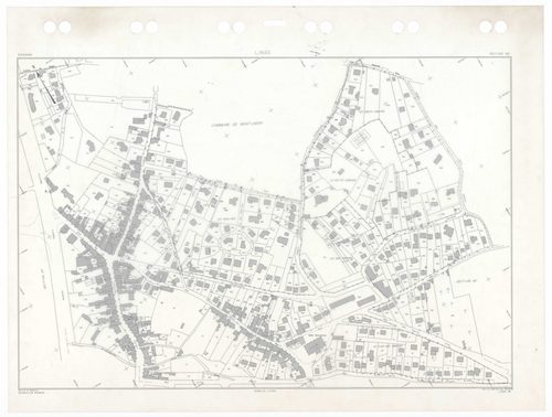 LINAS, plans minutes de conservation : tableau d'assemblage,1947, Ech. 1/10000 ; plans des sections A1, A2, A3, B3, B4, C1, 1947, Ech. 1/1250, section D1, 1947, Ech. 1/2500, section D2, 1947, Ech. 1/5000, sections AA, AB, AC, AD, AE, AH, 1999, Ech. 1/1000