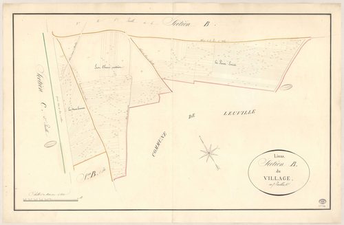 LINAS. - Section B : Village (le), 6e feuille. 