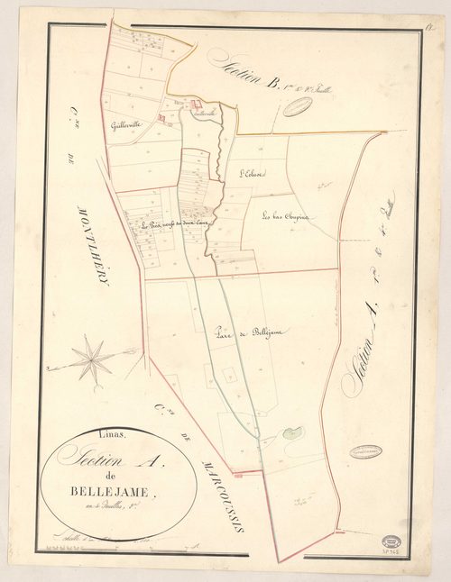 LINAS. - Section A : Bellejame, 2e feuille. 