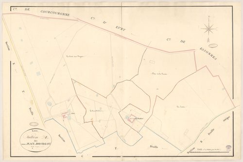 LISSES. - Section A : fermes de Place et Bois-Chalant. 