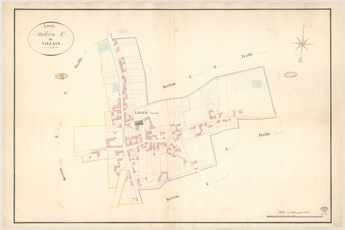 LISSES. - Section C : Village (le), 2e feuille. 