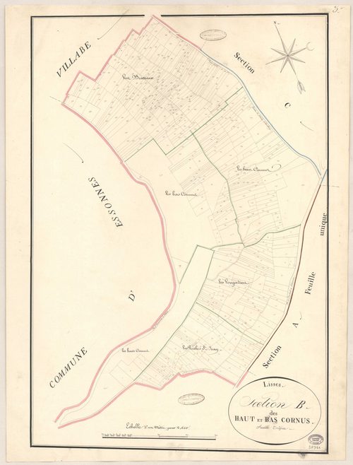 LISSES. - Section B : Hauts et Bas Cornus (les). 