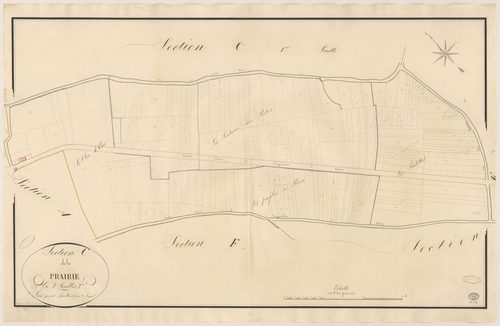 LONGJUMEAU. - Section C : Prairie (la), 2e feuille. 
