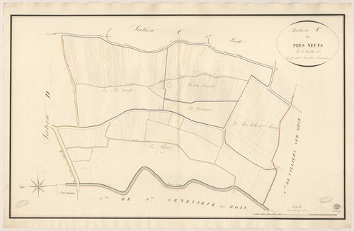 LONGPONT-SUR-ORGE. - Section C : Prés neufs (les), 2e feuille. 