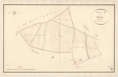 LONGPONT-SUR-ORGE. - Section B : Mesnil (le), 1ère feuille. 