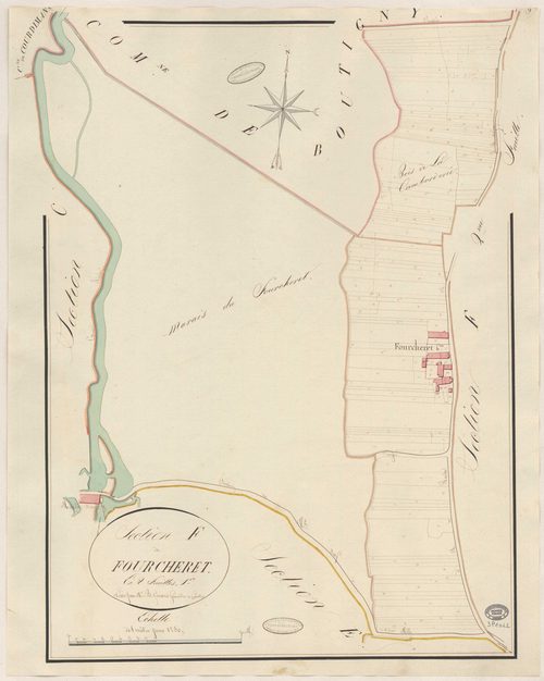 MAISSE. - Section F : Fourcheret (le), 1ère feuille. 