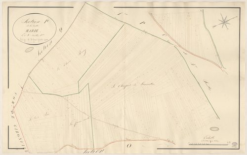 MAISSE. - Section P : Vallée Marie (la), 2e feuille. 