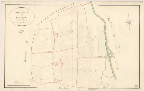 MAISSE. - Section C : Courty, 1ère feuille. 