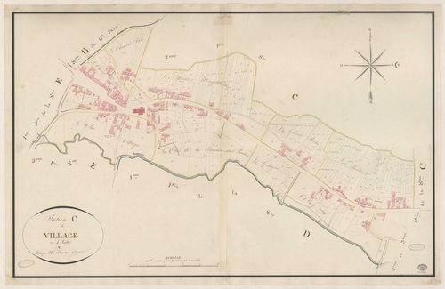 MARCOUSSIS. - Section C : Village (le), 1ère feuille. 