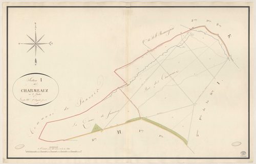 MARCOUSSIS. - Section I : Charmeaux (les), 1ère feuille. 