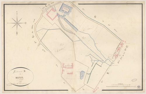 MARCOUSSIS. - Section E : Mesnil (le), 1ère feuille. 