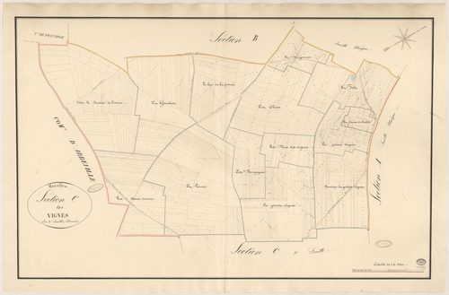 MAROLLES-EN-BEAUCE. - Section C : Vignes (les), 1ère feuille. 