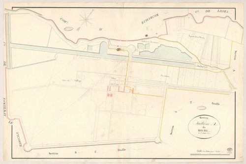 MENNECY. - Section A : Bourg (le), 1ère feuille. 