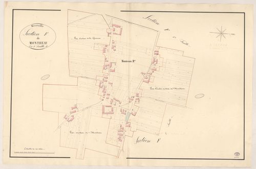 MEREVILLE. - Section F : Montreau, 2e feuille. 