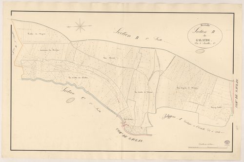 MEREVILLE. - Section B : Galatres (les), 3e feuille. 